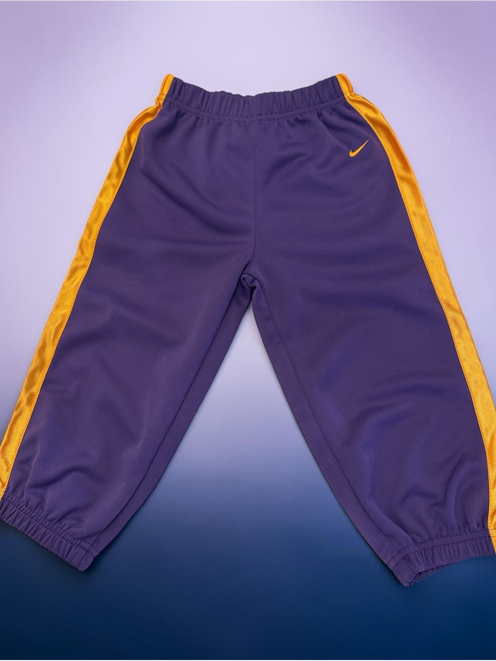 Nike Toddler Purple Gold Athletic Track Pants 24 Months Game Day Football